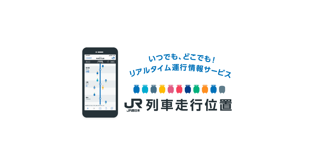 JR京都線：JR西日本 列車走行位置